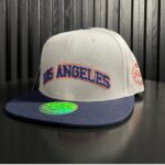 Gorra Snapback Gris y Azul Marino “Los Angeles”