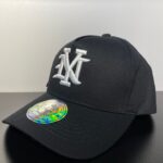 Gorra Negra Curva NY Bordado Blanco