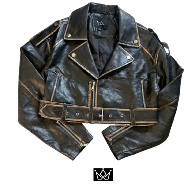 Chaqueta de estilo biker o motera.
