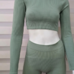 Polera Manga Larga Tela Rib